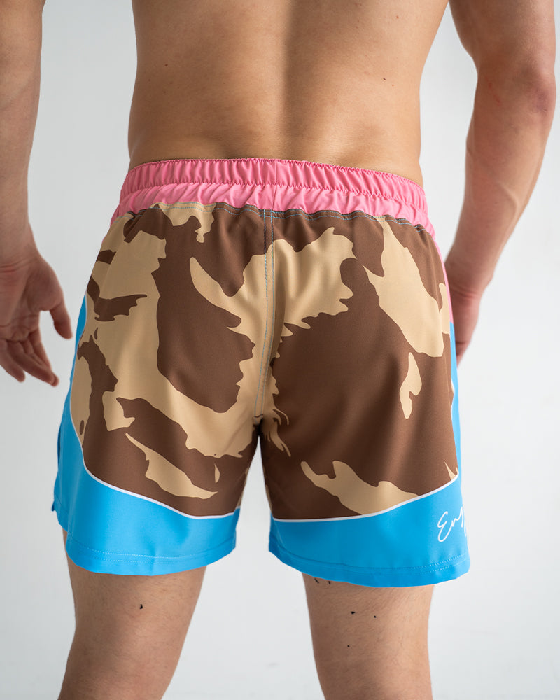Miami Camo MMA Hybrid Shorts