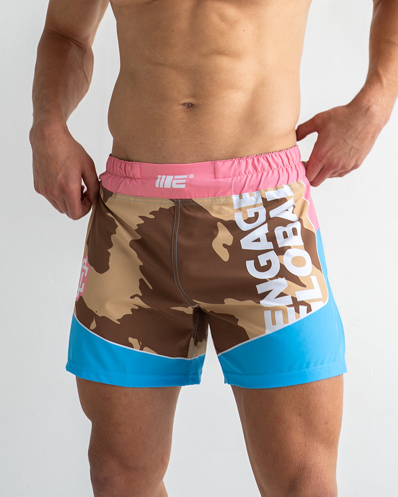 Miami Camo MMA Hybrid Shorts
